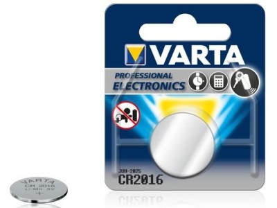 VARTA ® CR2016 baterijas Varta litija