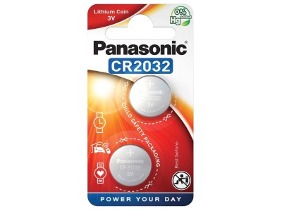 Panasonic CR2032 baterijas Panasonic litija iepakojumā