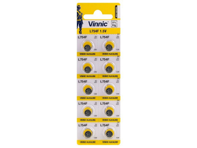 Vinnic G5 baterijas Vinnic Alkaline LR754/LR48/AG5