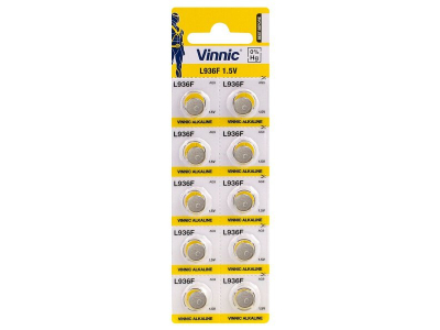 Vinnic G9 baterijas Vinnic Alkaline LR936/SR936/394