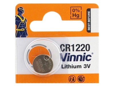 Vinnic CR1220 baterijas Vinnic litija -