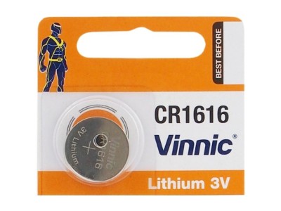 Vinnic CR1616 baterijas Vinnic litija -