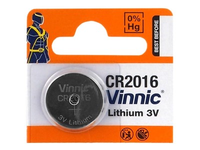 Vinnic CR2016 baterijas Vinnic litija -