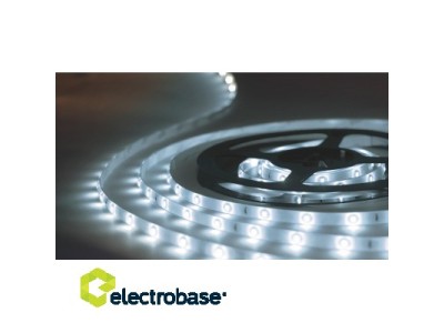 Mitrumizturīgas LED Lentes (12V, 5W/m, tonis