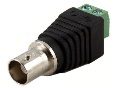 BNC female, adapteris terminal block