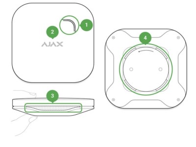 AJAX ® Bezvadu dūmu detektors Ajax