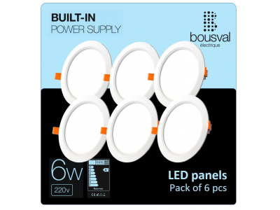 Bousval Électrique™ Komplekts 6 gabali apaļas