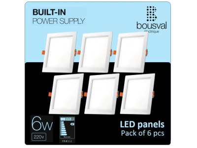 Bousval Électrique™ Komplekts 6 gabali kvadrāt