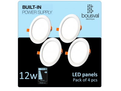 Bousval Électrique™ Komplekts 4 gabali apaļas