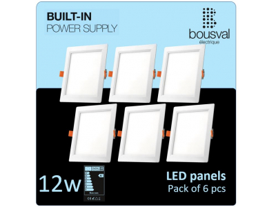 Bousval Électrique™ Komplekts 6 gabali kvadrātformas