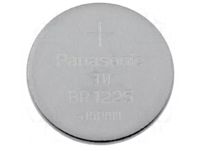 Battery: lithium; 3V; BR1225,coin; ¨12x2