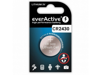 EverActive™ CR2430 baterijas 3V everActive litija