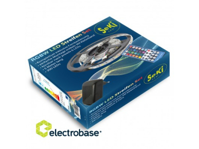 Krāsainas RGB+W 300LEDs 12V LED Lentas