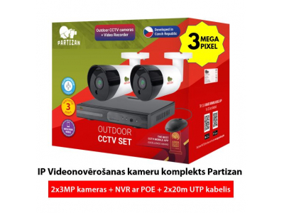 PARTIZAN ™ Profesionāls IP Videonovērošanas kameru