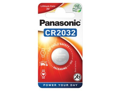 Panasonic CR2032 baterijas Panasonic litija iepakojumā