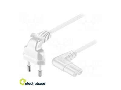 Cable; CEE 7/16 (C) plug angled