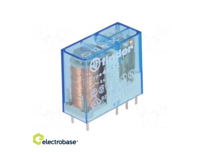 Relejs: elektromagnētiskais | DPDT | Spole:12VDC