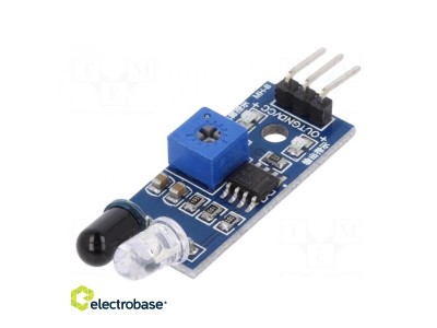 Sensors:atstarojošs | infrasarkanais | 3,3÷5VDC