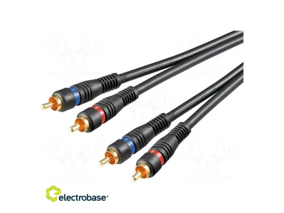 Cable; RCA plug x2,both sides