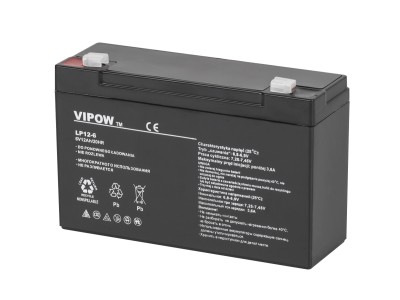 Vipow 6V 12Ah akumulators ::Gēla (GEL)