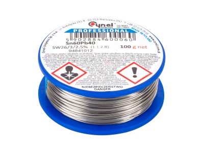 Lodēšanas alva 3mm / 100g Sn60Pb40