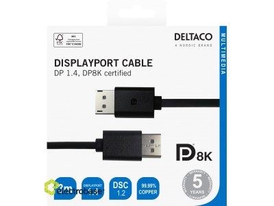 Kabelis Lanberg DisplayPort Cable 19 Pin