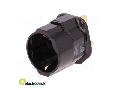 Adapter; Out: EU; Plug: with earthing