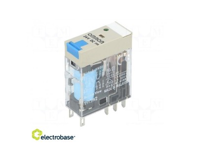Relay: electromagnetic; DPDT; Ucoil: 24VDC; 5A/250VAC