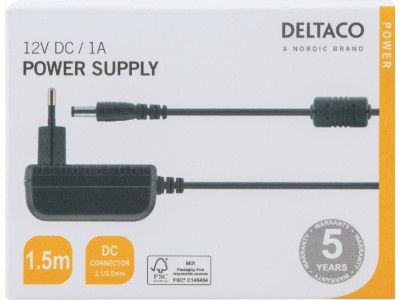DELTACO Maiņstrāvas adapteris DELTACO 100-240V maiņstrāva