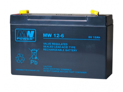 MW Power ® 6V 12Ah AGM