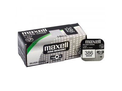 Maxell 386 baterijas 1.55V Maxell