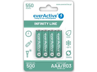 EverActive™ R03/AAA akumulatori 1.2V everActive