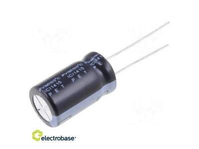 Capacitor: electrolytic; THT; 10uF; 450VDC; ¨12x20mm