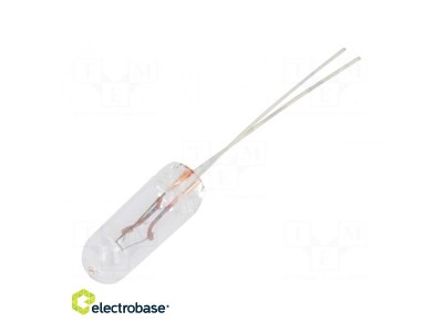 Filament lamp: miniature; 12VDC; 80mA; Bulb: