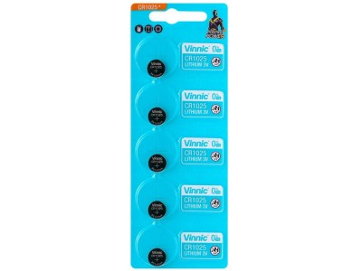 Vinnic CR1025 baterijas Vinnic litija -