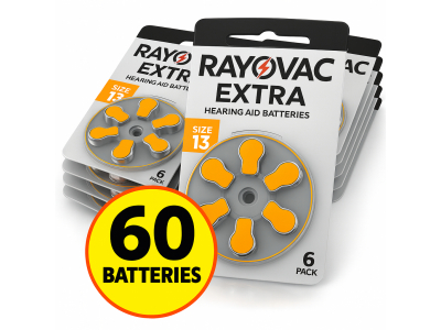 RAYOVAC 60 gab.  Ekonomiskais Komplekts Dzirdes