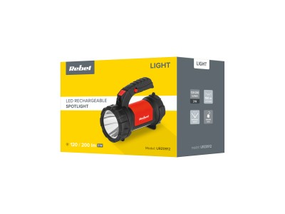REBEL ™ Jaudīgs uzlādējams LED lukturis-prožektors