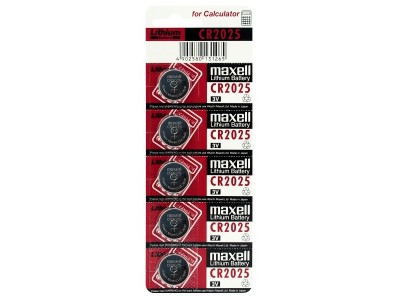 Maxell CR2025 baterijas 3V Maxell litija