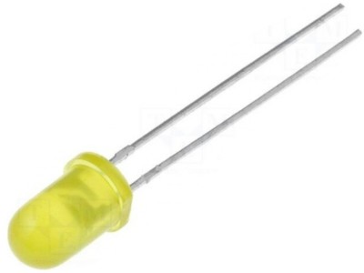 LED; 5mm; yellow; 600÷1000mcd; 60°; 20mA