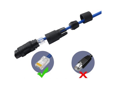 ElectroBase ® Mitrumizsturīgs RJ45 Savienotājs  CAT5E