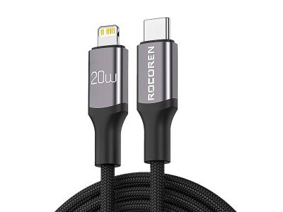 Ātrās uzlādes kabelis Rocoren USB-C uz