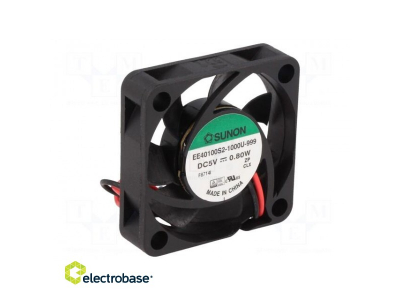 Fan: DC; axial; 5VDC; 40x40x10mm; 11