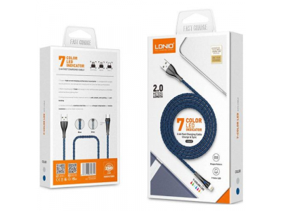 Izturīgs USB-C- USB ātrās uzlādes kabelis