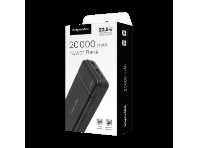 Kruger&Matz 20 000 mAh Lādētājs -