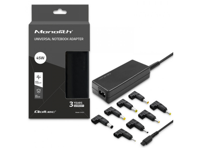 Qoltec ® Universālais strāvas adapteris datoram