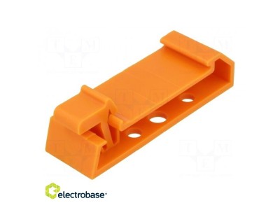 Fixing element; orange; TS35