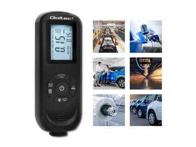 Qoltec ® Krāsas pārklājuma biezuma mērītājs