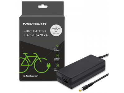 Qoltec ® Lādētājs elektriskajam velosipēdam, elektriskajam