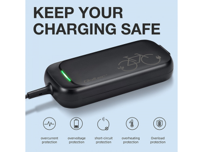 Qoltec ® Ātrais lādētājs e-velosipēdam, elektriskajam