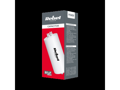 REBEL ™ Kondensators 80uF 450V vienfāzes